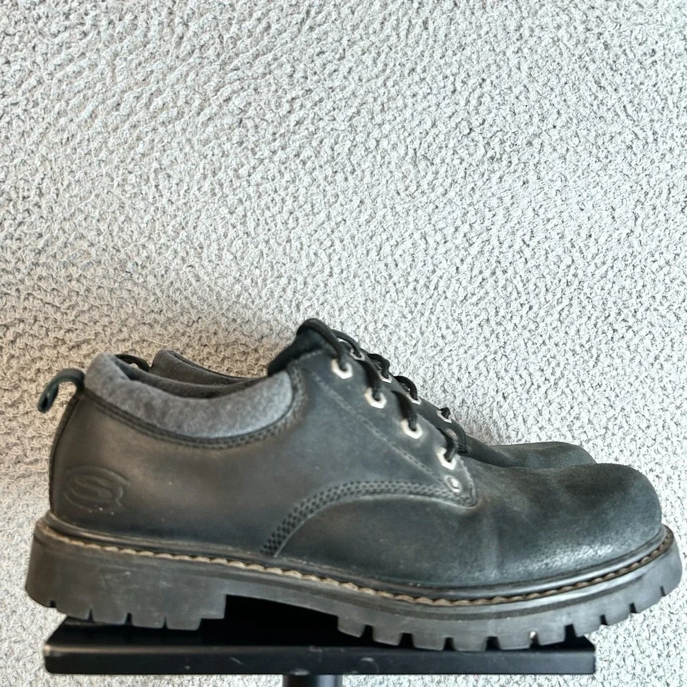Skechers Tom Cat Oxford Utility Dress/Work Shoes Leather Boots Size 11 Y2K VTG